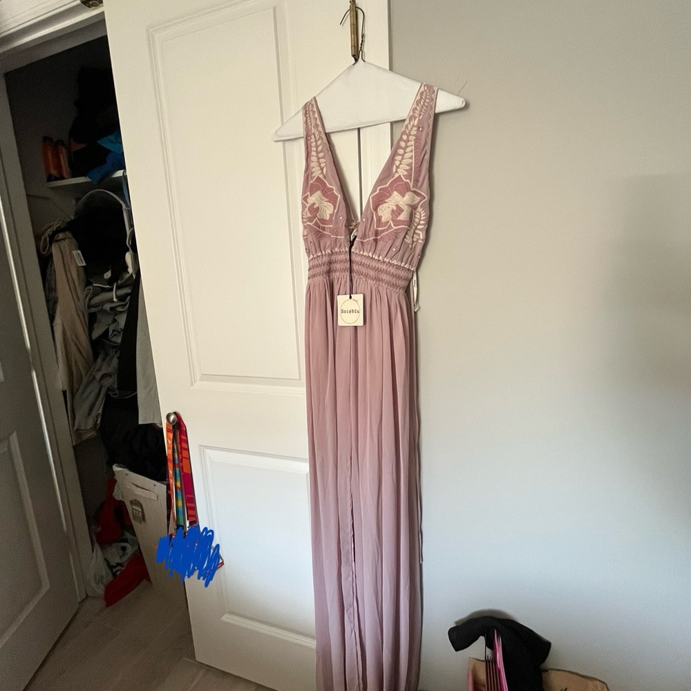 Pink maxi dress